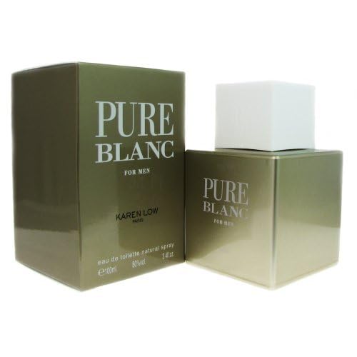 Karen Low Pure Blanc Men's Eau De Toilette Spray 3.4 Fl Oz - Musk & Amber