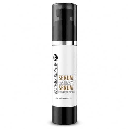 Kashmir Keratin Anti Frizz Hair Serum 3.38 Fl Oz - Hydrating & Strengthening Treatment for Damaged & Curly Hair