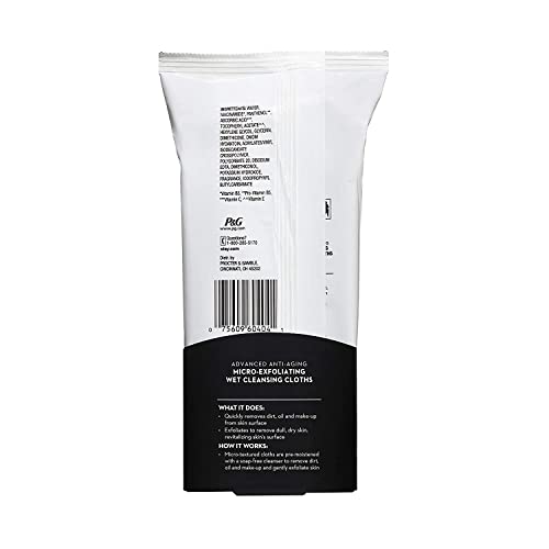 Exfoliating Facial Cleansing Cloths for All Skin Types - 30 Count