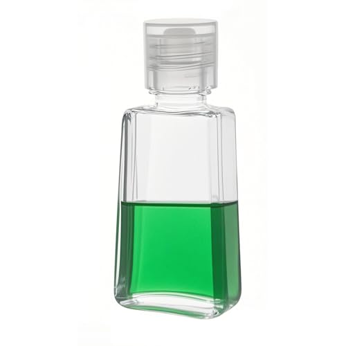 100 Pack 1oz Plastic Refillable Travel Squeeze Bottles with Flip Cap