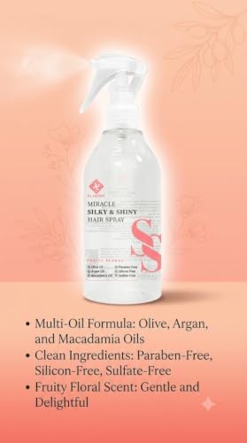 Elabore Miracle Silky & Shiny Hair Spray 300ml - Frizz Control & Moisturizing