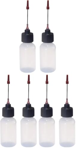 2-1oz Plastic Squeeze Bottles with Stainless Applicators - Pack of 3