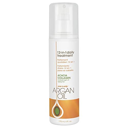 One N' Only Argan Oil 12-in-1 Daily Treatment Lightweight, Helps Control Frizz, Smooths, Detangles, Moisturizes, Strengthens and Adds Body to Dry, Damaged Hair, 6 Fl Oz