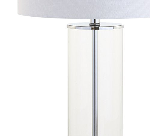 Jonathan Y Collins Glass Table Lamp 29in - Clear/Chrome