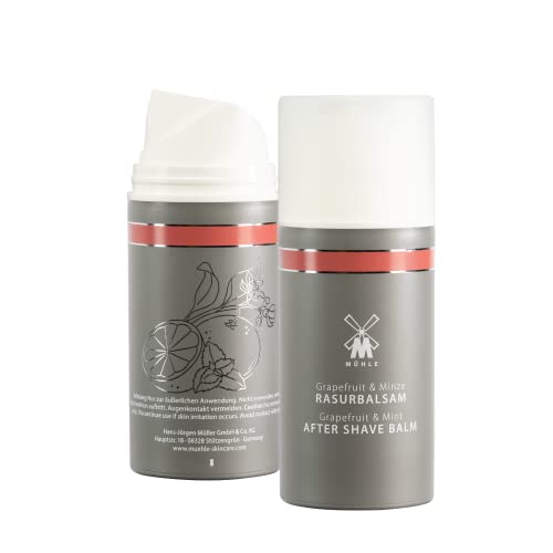 MÜHLE Grapefruit & Mint Aftershave Balm for Men 100ml - Cooling Post-Shave Care