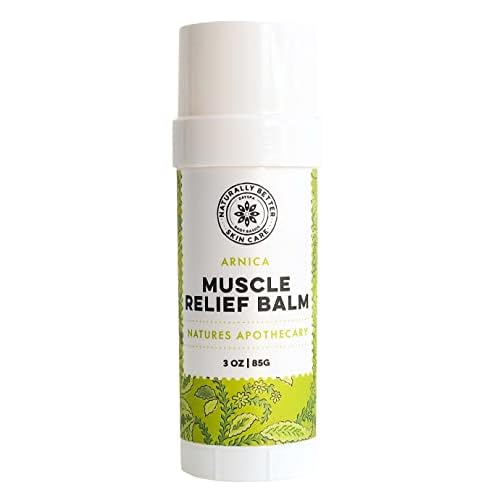 All-Natural Arnica Muscle Balm - Plant-Based Topical swelling and bruising Relief | Essential Oils & Menthol soothes and cools sore muscles, Hypoallergenic & Paraben-Free, Made in USA