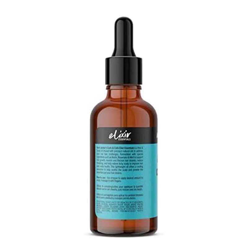 Aunt Jackie's Elixir Essentials Hair & Scalp Oil Enriched with Biotin, Rosemary & Mint, Nourishes, Thickens & Supports Hair Growth, 2 oz (Pack of 2)