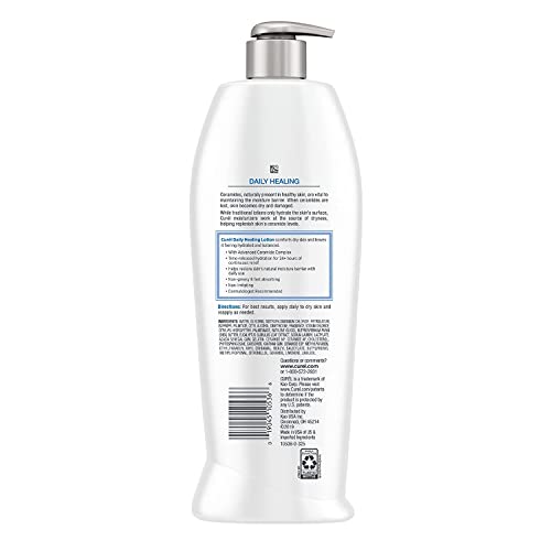 Curel Daily Healing Original Lotion Pack of 3 - 13 Fl Oz, Hydrating Dry Skin Moisturizer