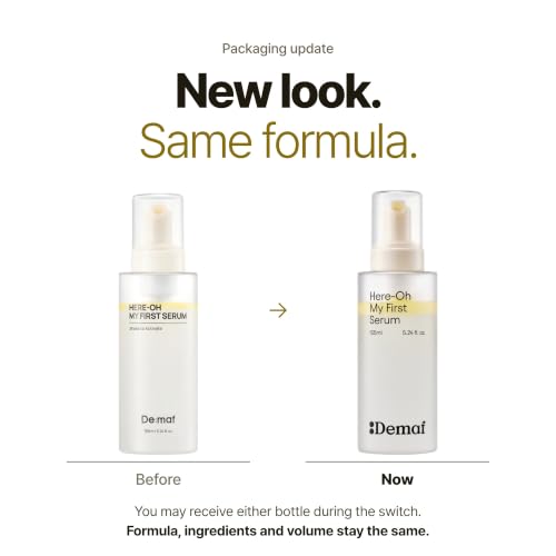 De:maf Here-Oh My First Hydrating Serum 5.24 Fl Oz Hyaluronic Acid (Foam Toner-Serum) Original