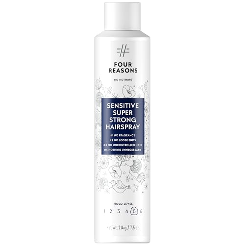 7.5 oz Super Strong Fragrance-Free Hair Spray with Humidity & UV Protection - Sensitive Scalp