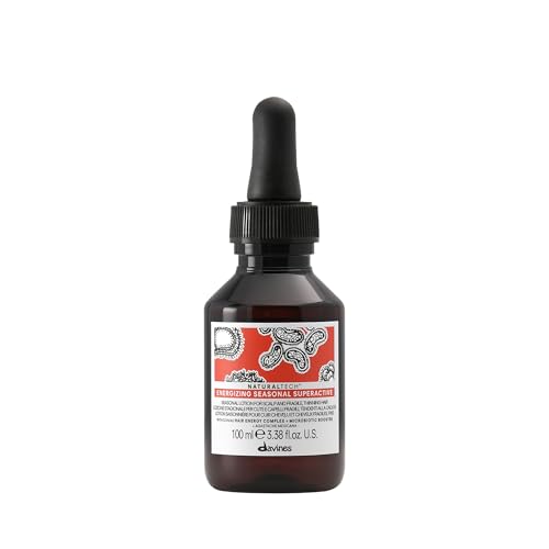 Davines Naturaltech Energizing Seasonal Superactive, Stimulating & Fortifying for Thinning Hair & Hair Loss - With Caffeine Phytoceuticals - For Seasonal Shedding, Travel Size, 3.38 Fl Oz