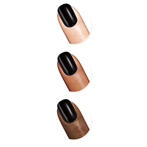 Sally Hansen Xtreme Wear Nail Polish, Streak-Free, Shiny Finish, Long-Lasting Nail Color, Black Out, 0.40 fl oz (Pack of 2)