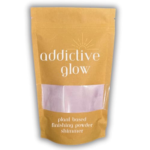 Addictive Glow Post Spray Tan Setting Powder - Shimmer, Plant-Based, Translucent Finish
