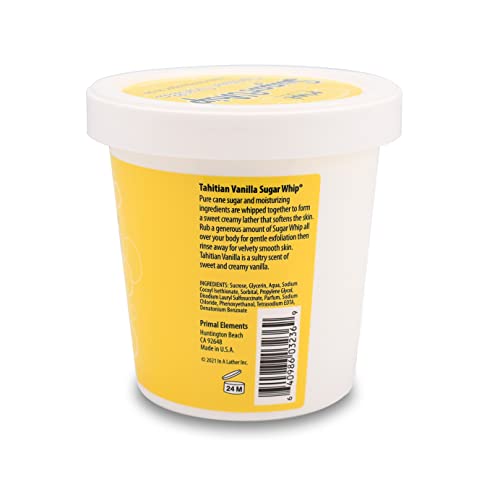 Tahitian Vanilla Sugar Scrub - 10 oz Natural Exfoliating Body & Face Treatment