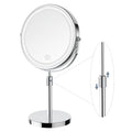 GioeDa Lighted Makeup Mirror with 10x Magnification, Adjustable Height & Brightness