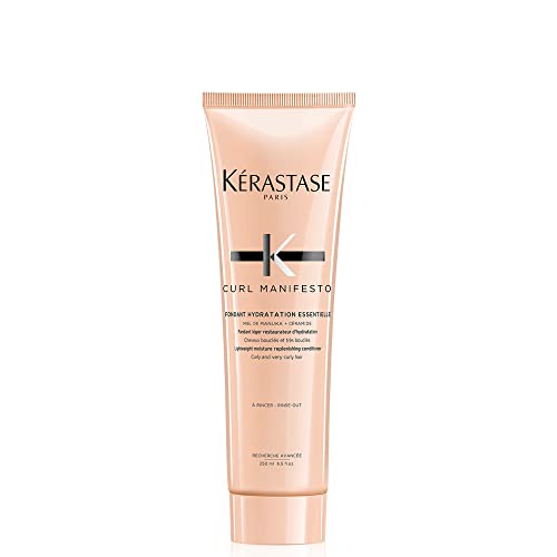 K?RASTASE Curl Manifesto Hydratation Essentielle Conditioner, Lightweight Conditioner, Detangles, Smooths & Prevents Frizz for All Wavy, Very Curly & Coily Hair, 8.5 Fl Oz