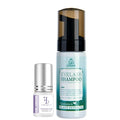 Forabeli Lash Shampoo and Pure Sensitive Lash Extension Glue Bundle - Gently Cleanses Lashes & Removes Makeup - No Fumes, Ideal for Sensitive Eyes - Complete Set for Long-Lasting Eyelash Extensions