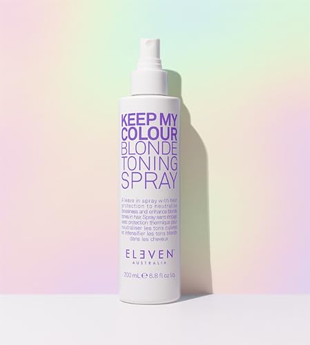 Blonde Hair Toning Spray with Heat Protection - Neutralizes Brass & Adds Shine