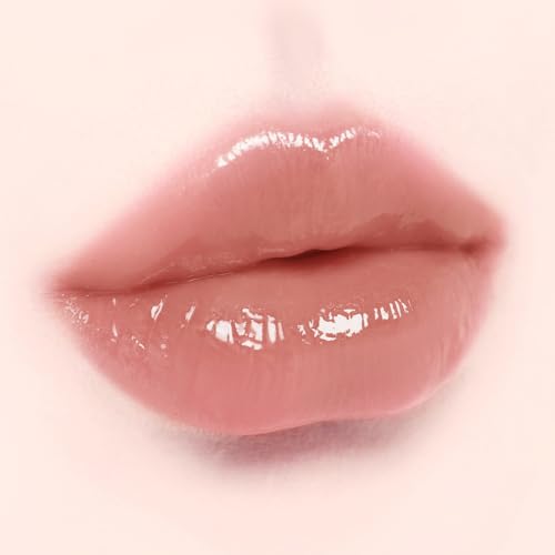 DINTO Blur-Jelly Plumping Lip Tint - Tinted Lip Plumpimg Gel Gloss, Long-Lasting, Moisturizing, Volumizing & Hydrating, Vegan & Cruelty-Free, K beauty (7 colors) (775 Woody Gel?e, 0.11 fl.oz.)