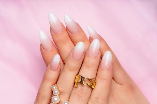 APRES Ombre Gel-X Nail Tips Box - Natural Almond Medium, 210 Count, 14 Sizes