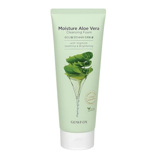 Moisture Aloe Vera Cleansing Foam with Vitamin C, 5.29 Fl Oz (Pack of 1)