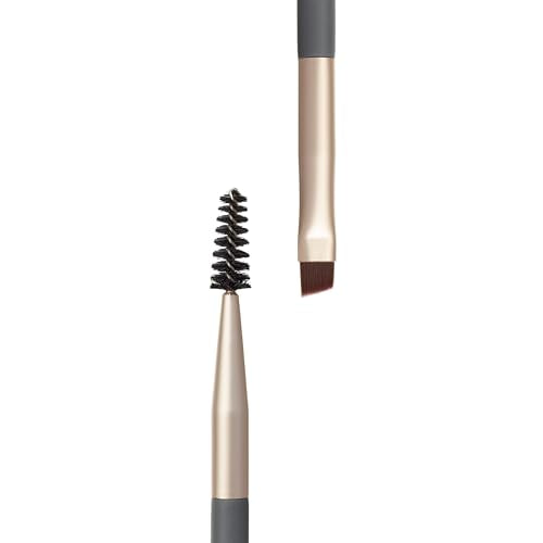 jane iredale Eye & Brow Brush, Ultra-Small, Dual-Ended Cosmetic Brush & Spoolie Grooms and Seamlessly Applies Makeup, Vegan, Cruelty Free