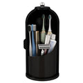 Waterproof Toothbrush Holder with 180° Rotating Cover - Solid Black - Zufudo