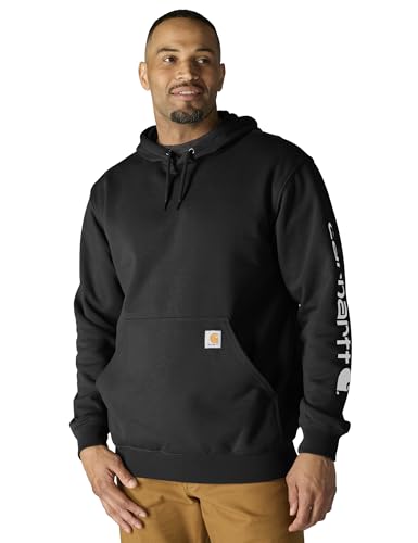 Carhartt Men's Logo Sweatshirt Black Medium - Durable Workwear