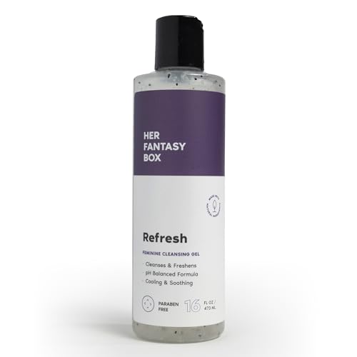 Her Fantasy Box Refresh pH Balancing Feminine Shower Gel - 16 oz, Natural & Gentle Care
