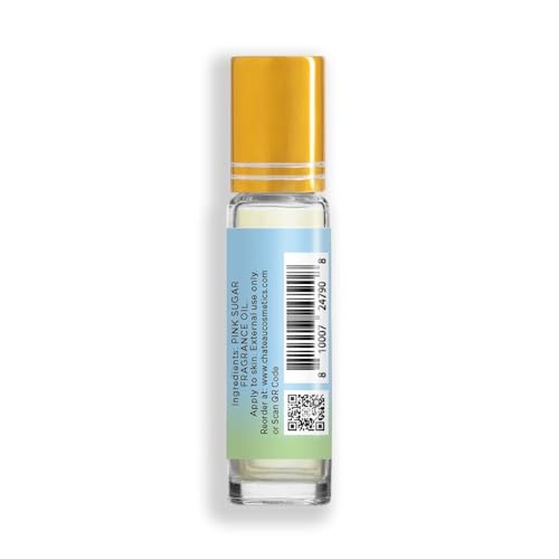 Botanical Beauty PINK SUGAR FRAGRANCE OIL ROLL-ON 0.338 FL OZ (10 ML) Rollerball Perfume, Alcohol-Free, Long Lasting