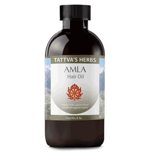 Tattva's Herbs Amla Hair Oil 8oz Cold Pressed & Unrefined Vegan Scalp Treatment