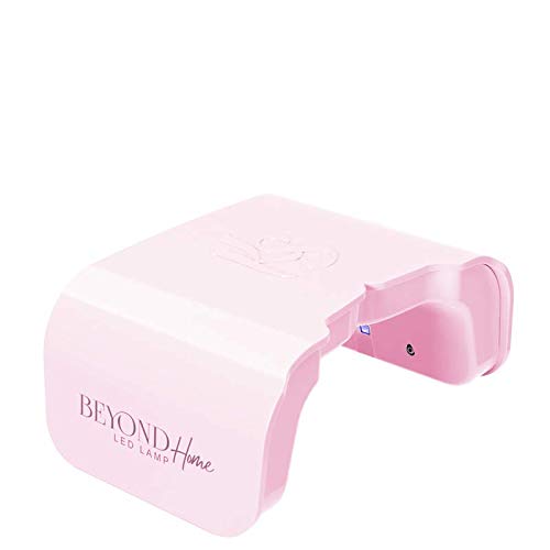 Pink LED Nail Curing Lamp - Portable 4-Finger UV Gel Light with Timer