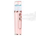 Nano Mister for Eyelash Extensions, Portable Facial Mist Sprayer with 2 Nozzles, 30ml Water Tank - USB Rechargeable Handheld Face Atomizer for Makeup and Skin Hydration - Green