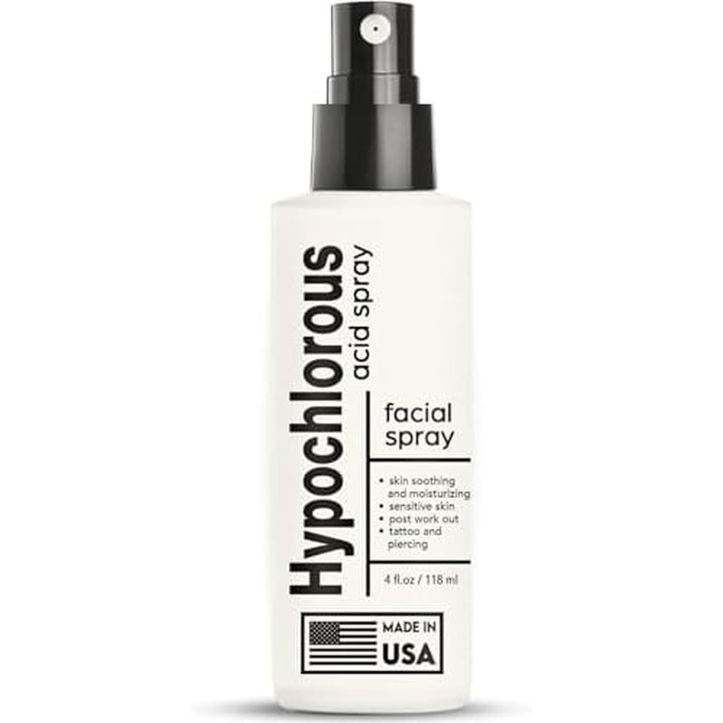 BodyJ4You Hypochlorous Acid Spray for Face Cleaner - HOCL Facial Toner Acne Sensitive Skin - HOCL Molecule Spray Topical Skin Redness Relief Breakouts - Piercing Aftercare Solution Fine Mist - 4 Fl Oz