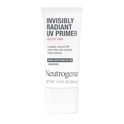 Neutrogena Healthy Skin Invisibly Radiant UV Face Primer with SPF 30, Mineral Sunscreen Makeup Primer, Broad Spectrum SPF 30, Suitable for All Skin Types, 1 fl. oz