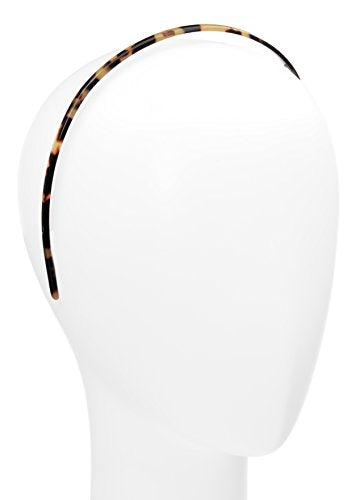 France Luxe Ultracomfort Thin Headband Tokyo Tortoise 1/8” - Elegant Minimalist Hair Accessory