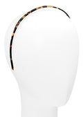 France Luxe Ultracomfort Thin Headband Tokyo Tortoise 1/8” - Elegant Minimalist Hair Accessory