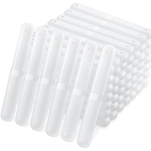 60 Pack Clear Travel Toothbrush Cases Portable Toothbrush Holders for Camping & Home