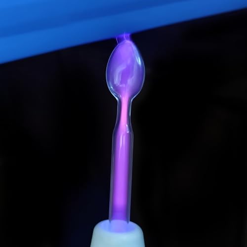 Electrode Wand Glass Tube Electrodes Spare Parts for Facial Machine Salon Spa Equipment Elitzia ETJX006 (Spoon)