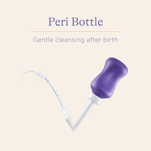 Lansinoh Postpartum Recovery Essentials Kit | 8-Piece New Mom Gift Set with Peri Bottle, Herbal Spray & Ice Packs for Soothing After Birth Care