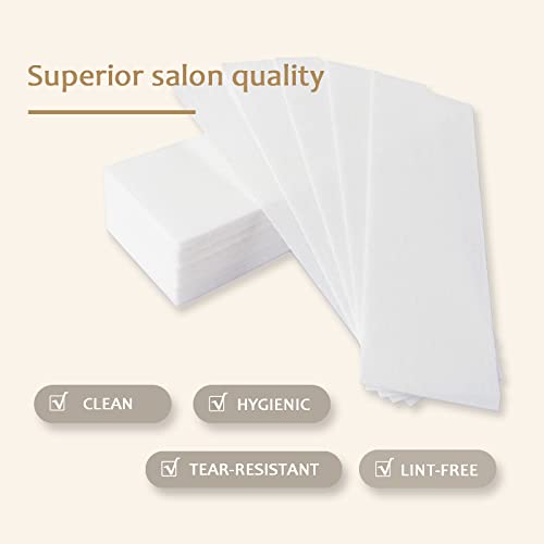 Salon Quality Non-woven Wax Strips for Body and Facial Hair Removal Multi Size Pack (500)