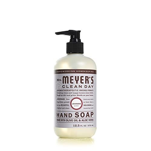 Mrs. Meyer's Herbal Citrus Bloom Hand Soap Bundle 12.5 Fl Oz x 4 - Lemon Verbena, Lavender, Basil & Honeysuckle