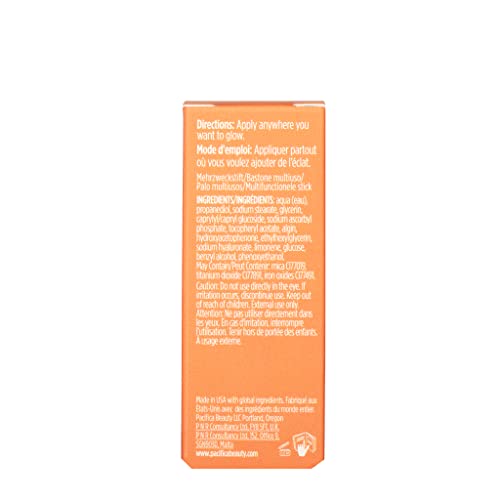 Pacifica Glow Baby Vitamin C Serum Stick ? Brightening Balm for Dark Spots & Undereyes, Hydrating with Hyaluronic Acid, Instant Illuminating Glow, Vegan