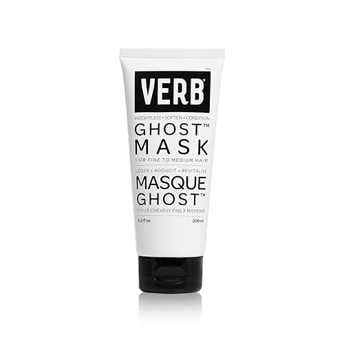 VERB Ghost Hair Mask, 6.3 fl oz - Deep Conditioning Hair Treatment ? Infused with Moringa Oil ? Defrizzes + Promotes Shine- Vegan, No Parabens or Harmful Sulfates