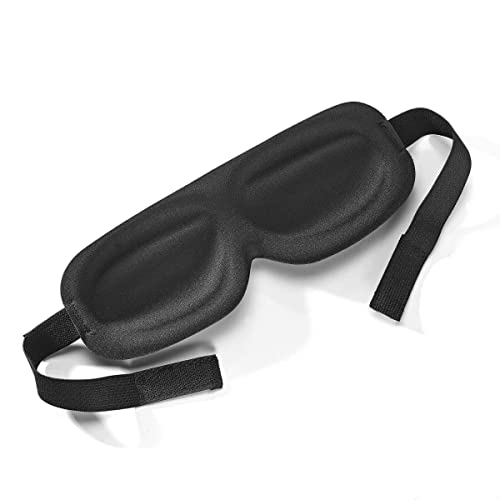 Lightweight Sleep Mask with Contoured Design for Restful Sleep - Midnight Blue