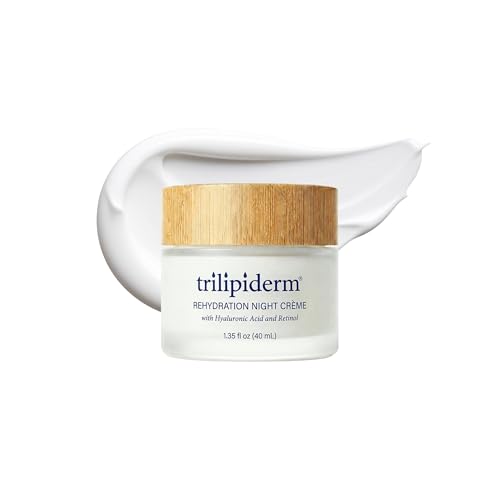 Trilipiderm Rehydration Night Crème with Hyaluronic Acid & Vitamins A C E, 1.35 oz