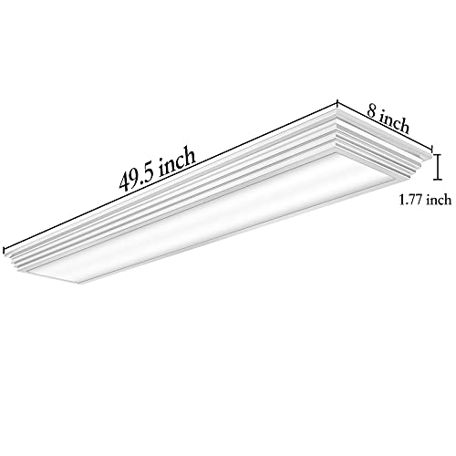 FAITHSAIL 4FT Dimmable LED Wraparound Light 3 Color Temp 50W 5500LM, 1 Pack