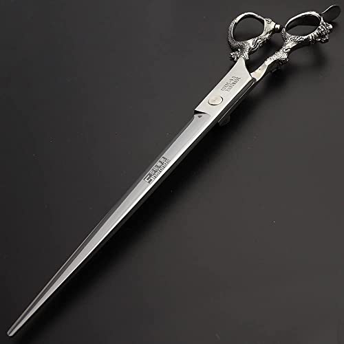 AXEMOORE 9 Inch Flat Professional Hair Scissors - Japanese 440C Stainless Steel, Gift Bag Included