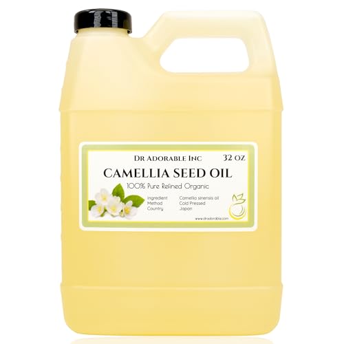 Pure Organic Camellia Seed Oil - Cold Pressed, Hydrating Skin & Hair Oil