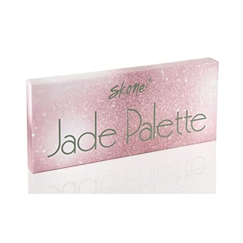 Skone Cosmetics Jade Eyeshadow Palette | Longwear Makeup Highly Pigmented Cute Matte Shimmer Natural & Nude Colors Ultra-Blendable Buildable Professional Eye Color Makeup
